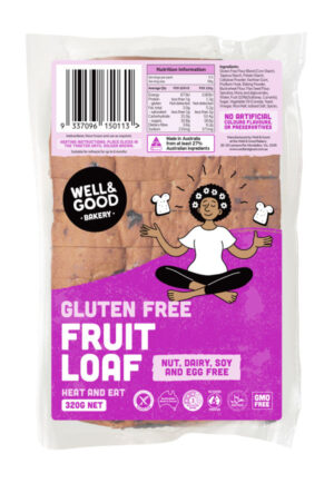 Gluten Free Fruit Loaf Packaging