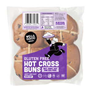 Gluten Free Hot Cross Buns Packaging