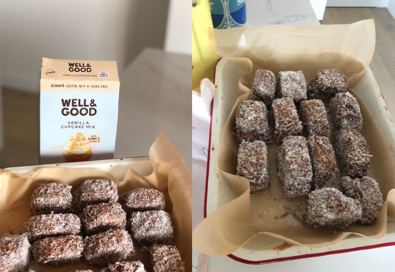 Gluten free lamingtons